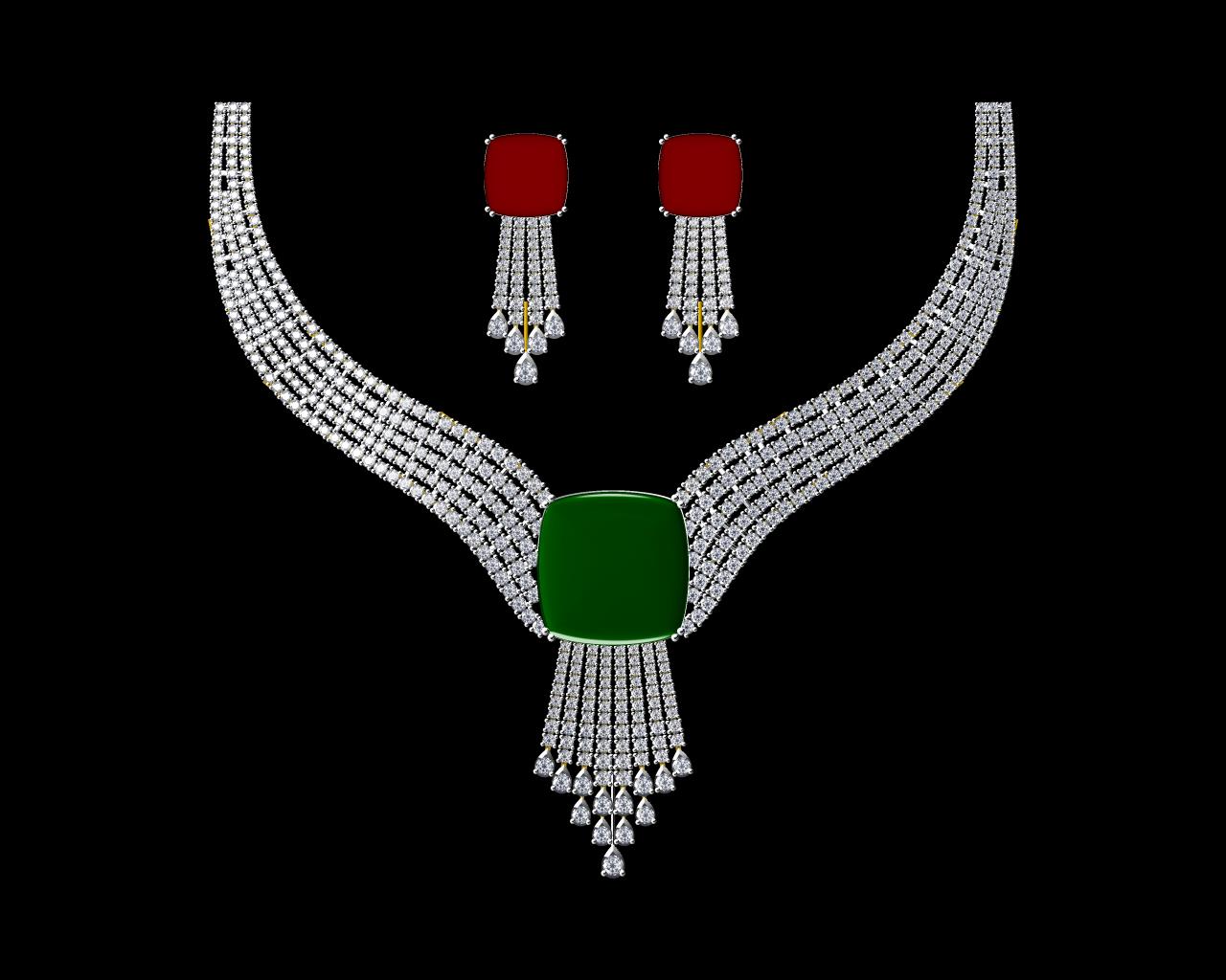 AD17564 — Necklaces jewellery CAD design (JCD/STL)