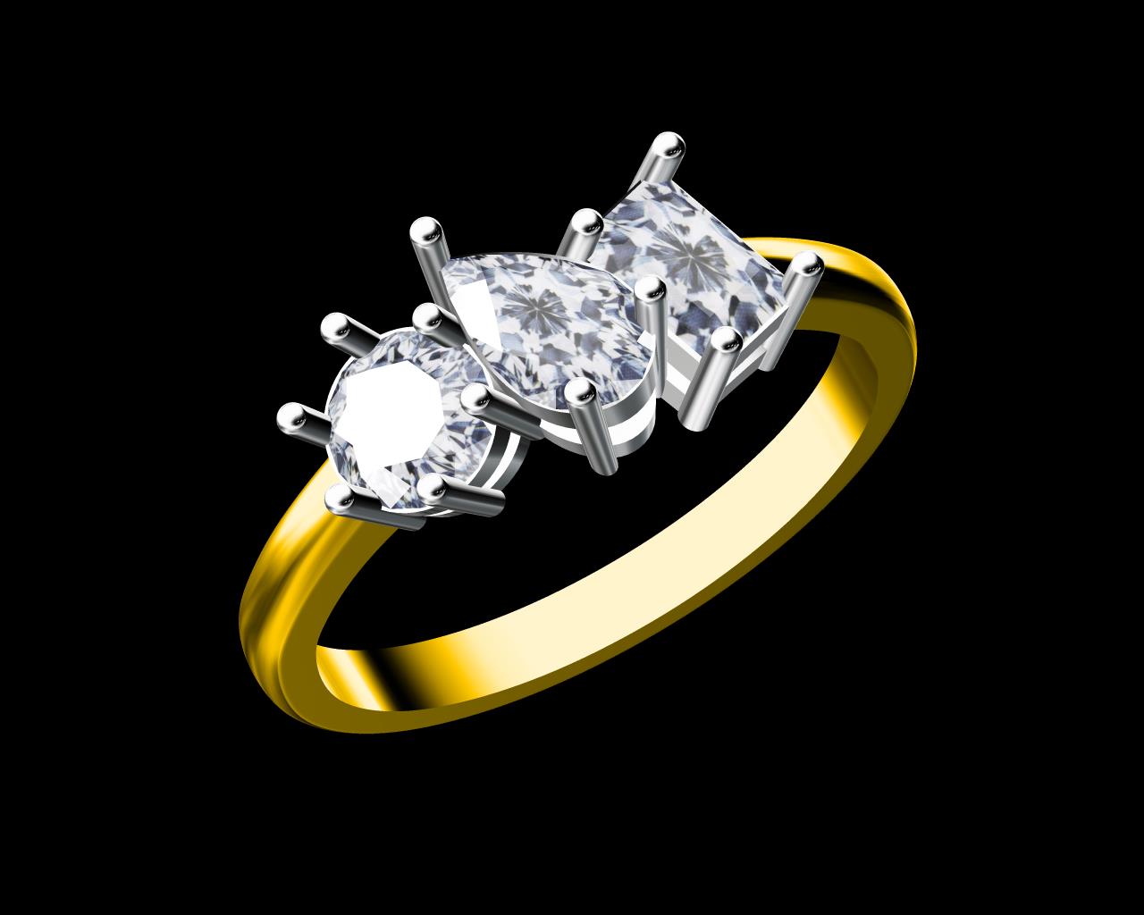 AD17734 — Ladies Rings jewellery CAD design (JCD/STL)