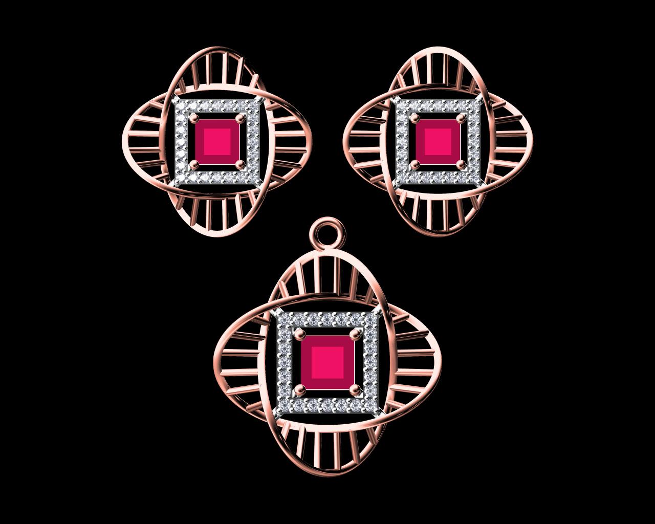 AD17821 — Pendants jewellery CAD design (JCD/STL)