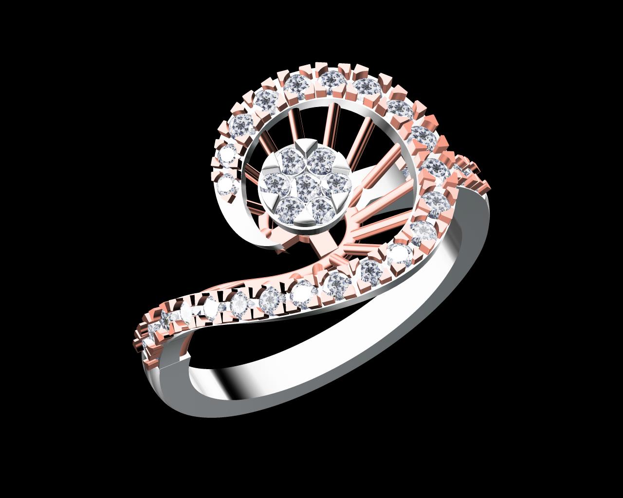 AD17825B — Ladies Rings jewellery CAD design (JCD/STL)