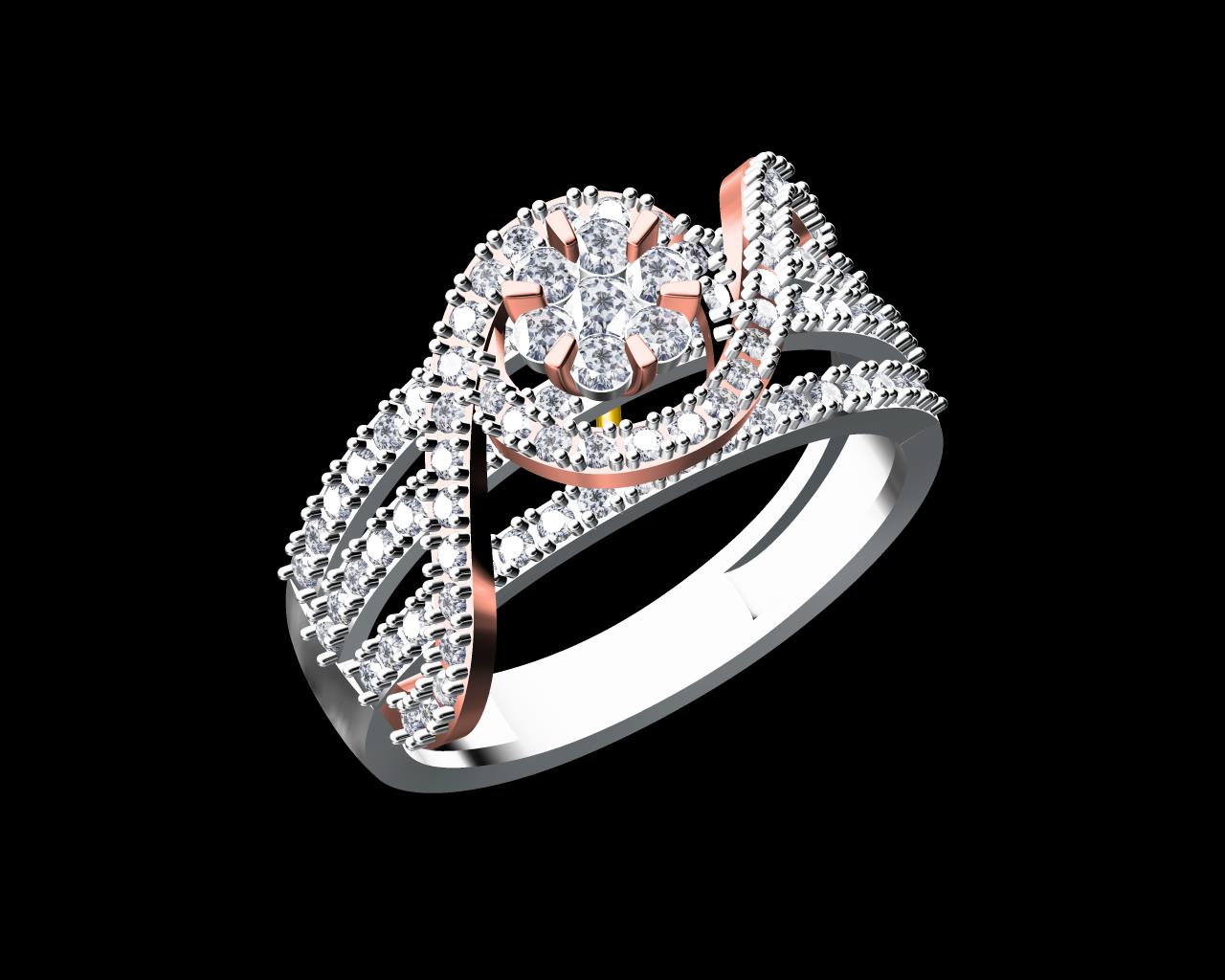 AD17825C — Ladies Rings jewellery CAD design (JCD/STL)