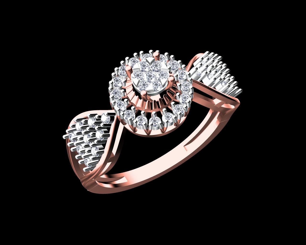 AD17825E — Ladies Rings jewellery CAD design (JCD/STL)