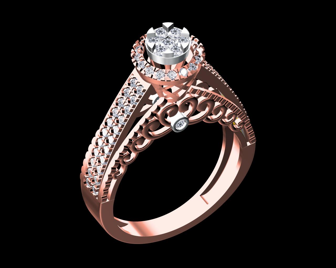 AD17825F — Ladies Rings jewellery CAD design (JCD/STL)