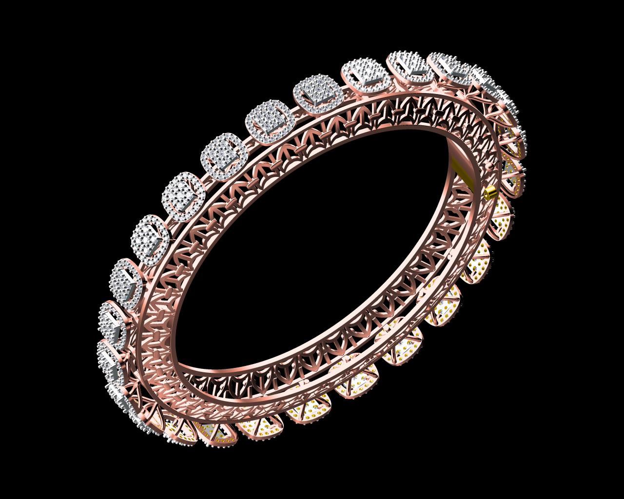 AD13292-ALT6 — Single Line Bangles jewellery CAD design (JCD/STL)