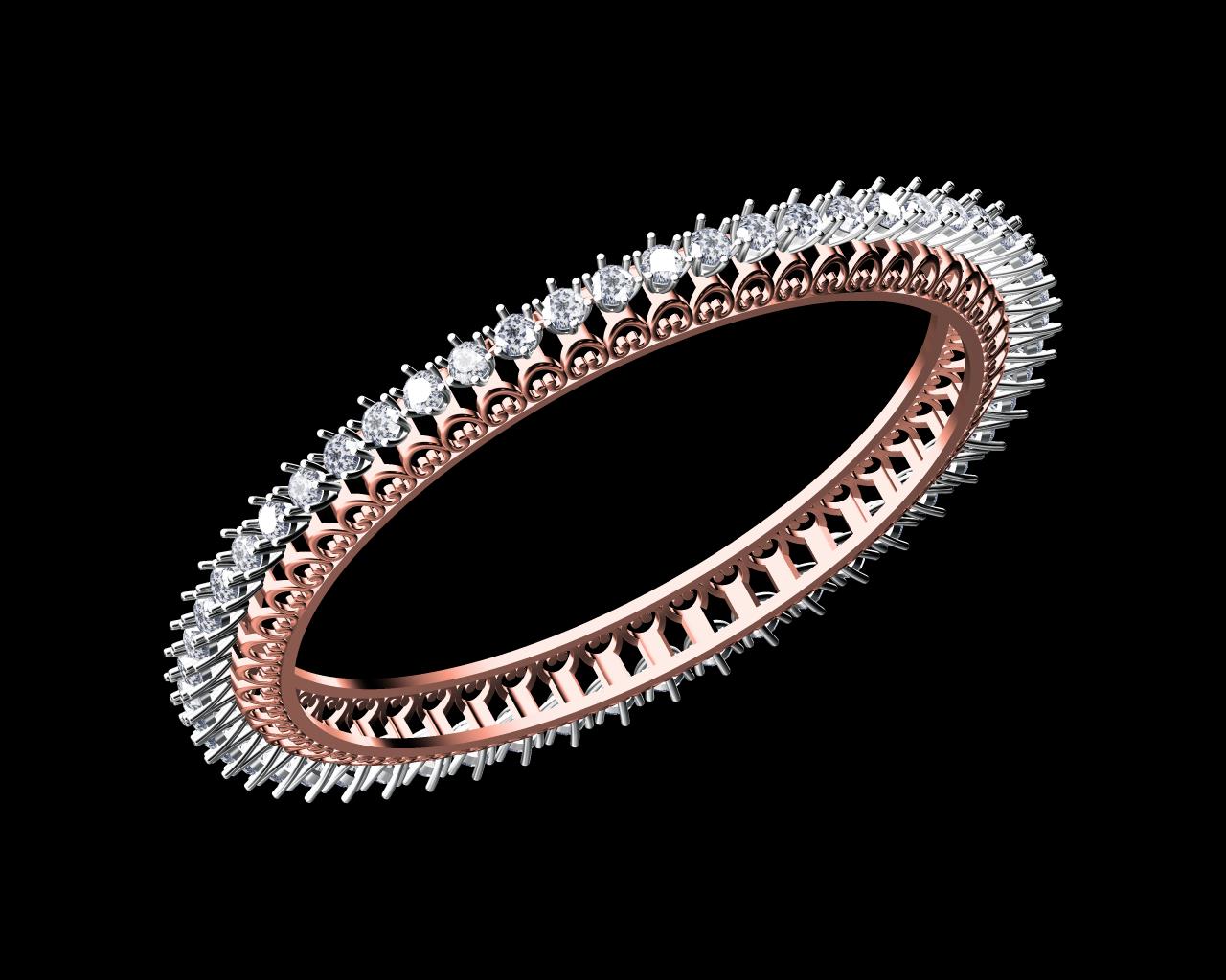 AD18058 — Single Line Bangles jewellery CAD design (JCD/STL)