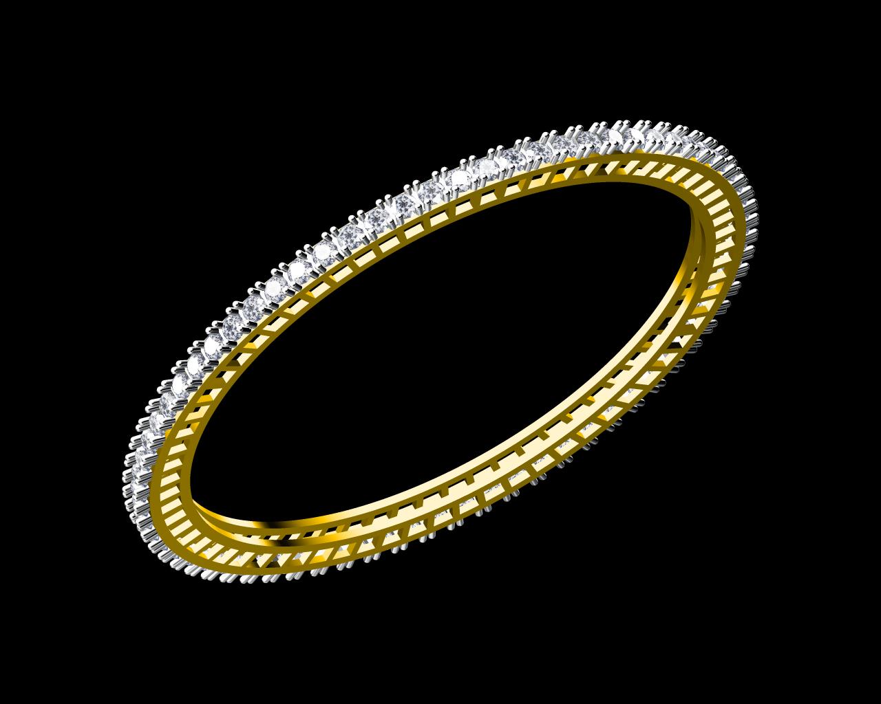 AD18147 — Single Line Bangles jewellery CAD design (JCD/STL)