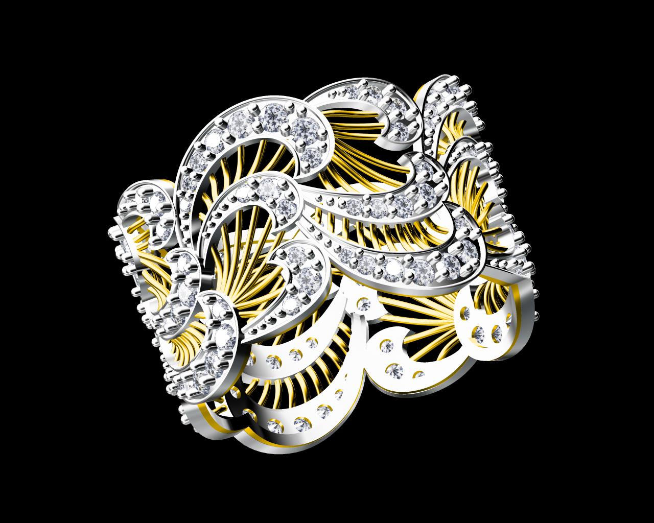 AD18153 — Ladies Rings jewellery CAD design (JCD/STL)