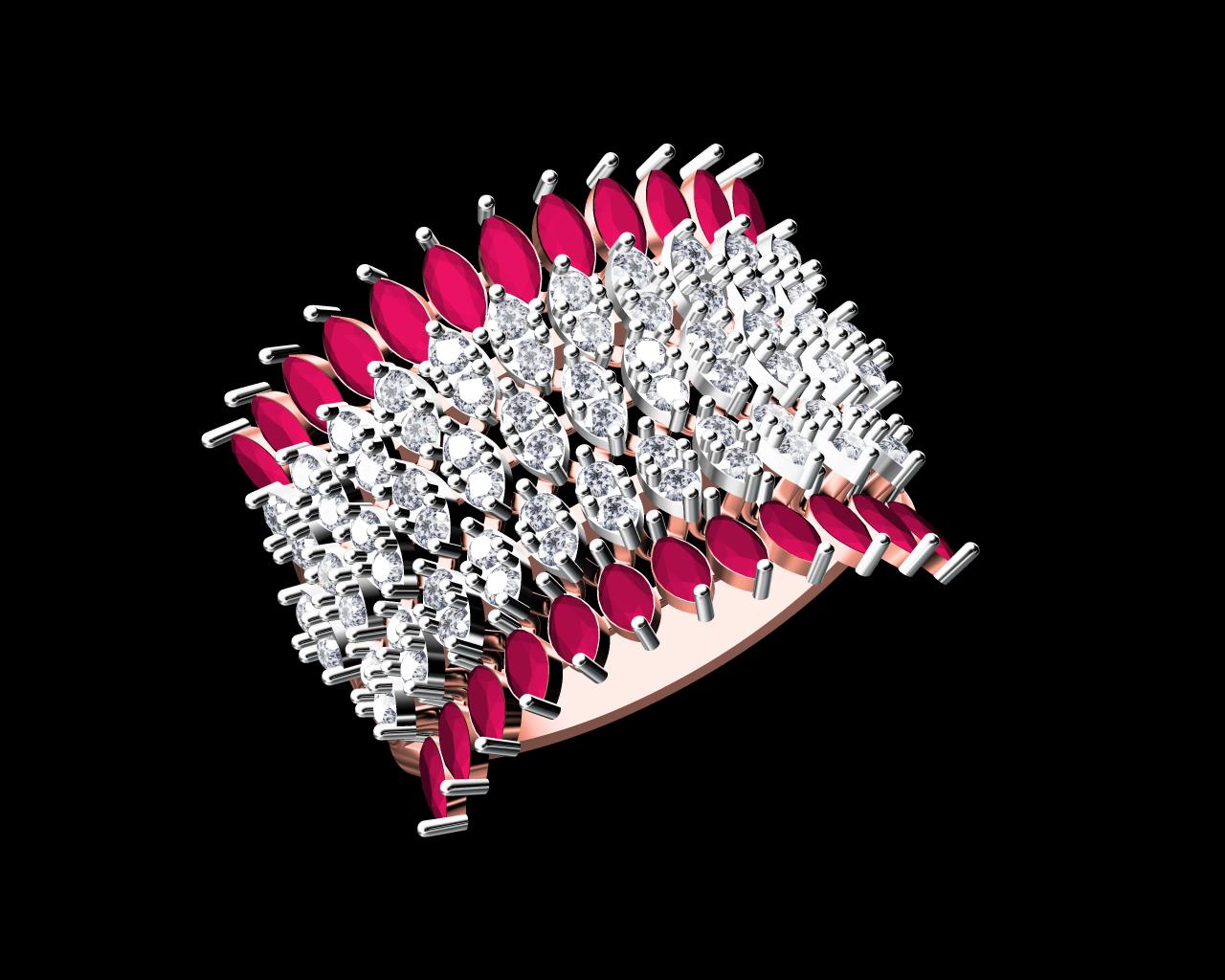 AD18231 — Ladies Rings jewellery CAD design (JCD/STL)