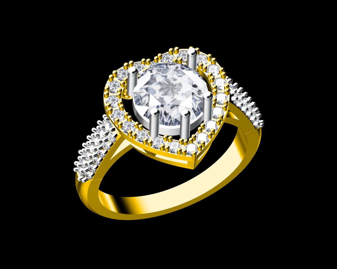AD17864 — Ladies Rings jewellery CAD design (JCD/STL)