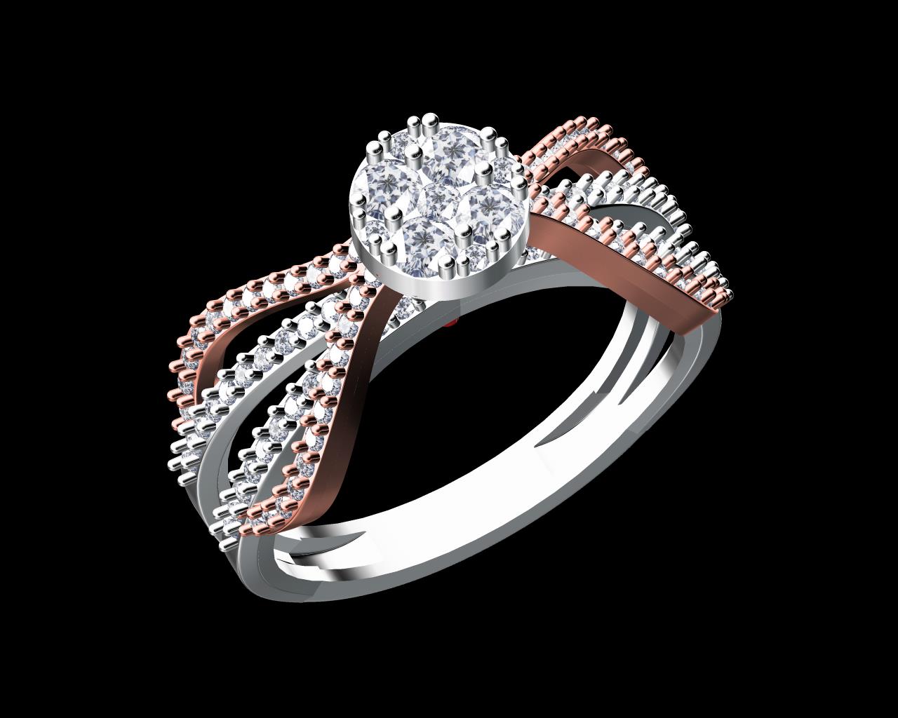 AD17870 — Ladies Rings jewellery CAD design (JCD/STL)