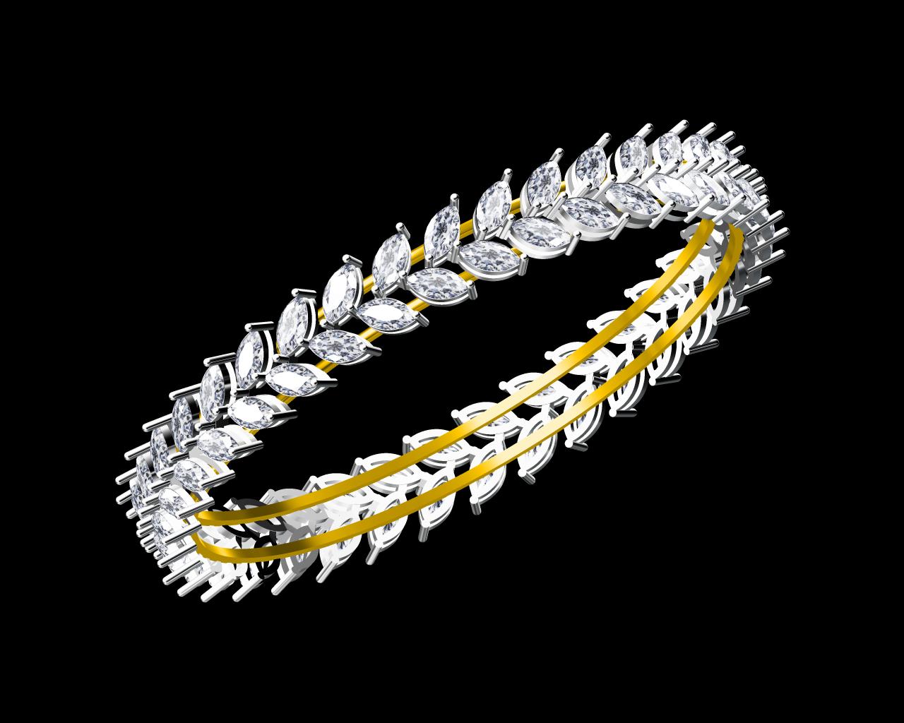 AD17910 — Bangles jewellery CAD design (JCD/STL)