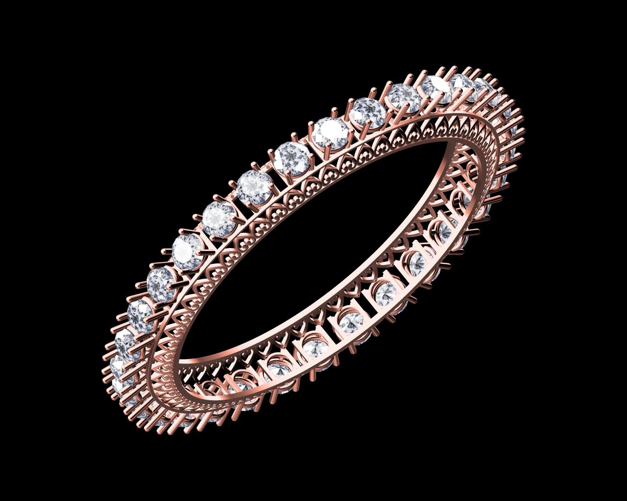 AD17967 — Single Line Bangles jewellery CAD design (JCD/STL)