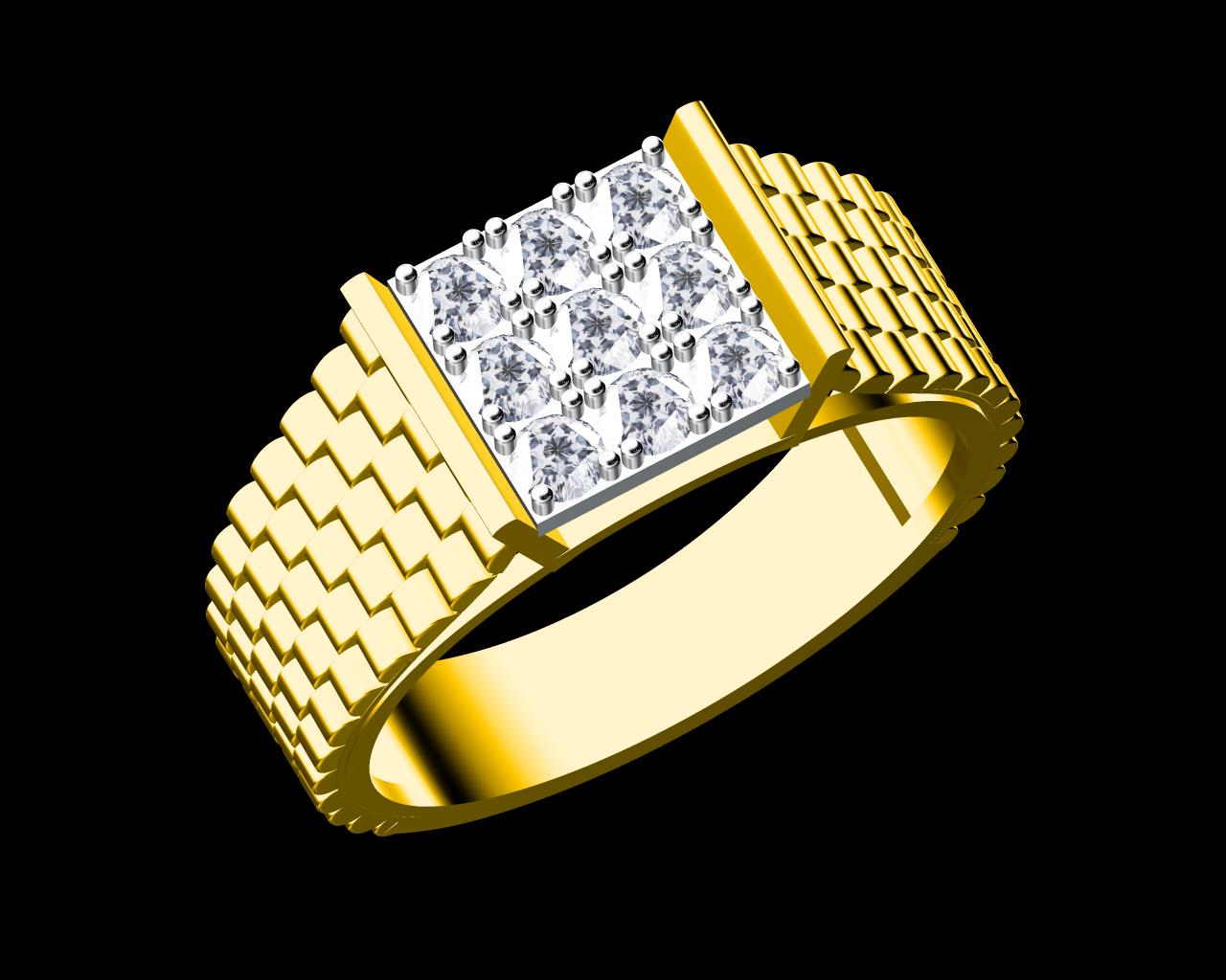 AD18020 — Gents Rings jewellery CAD design (JCD/STL)