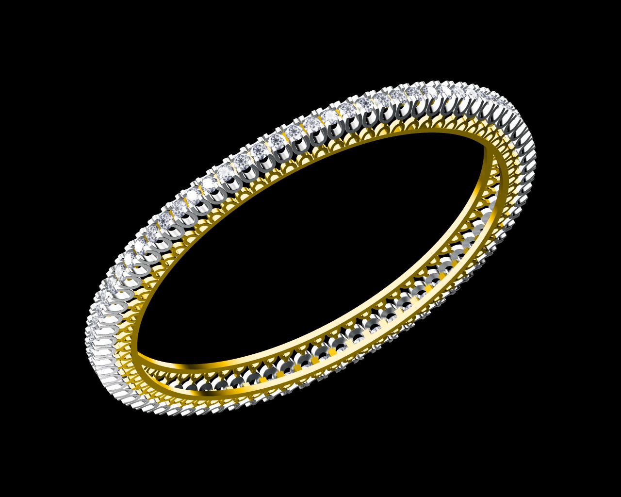 AD18030 — Single Line Bangles jewellery CAD design (JCD/STL)