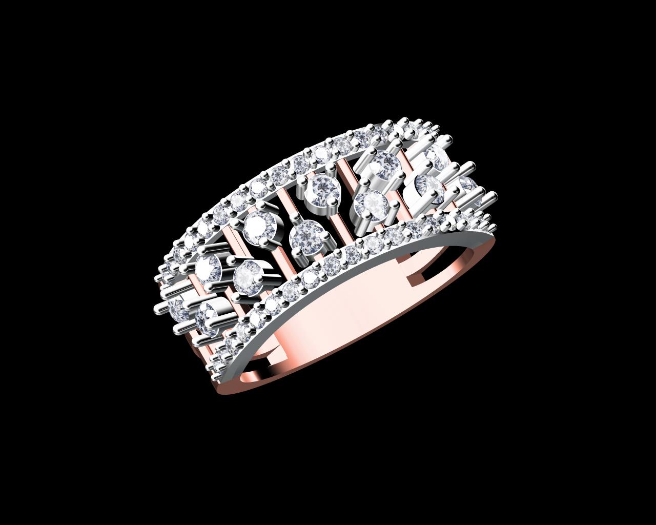 AD17933 — Ladies Rings jewellery CAD design (JCD/STL)