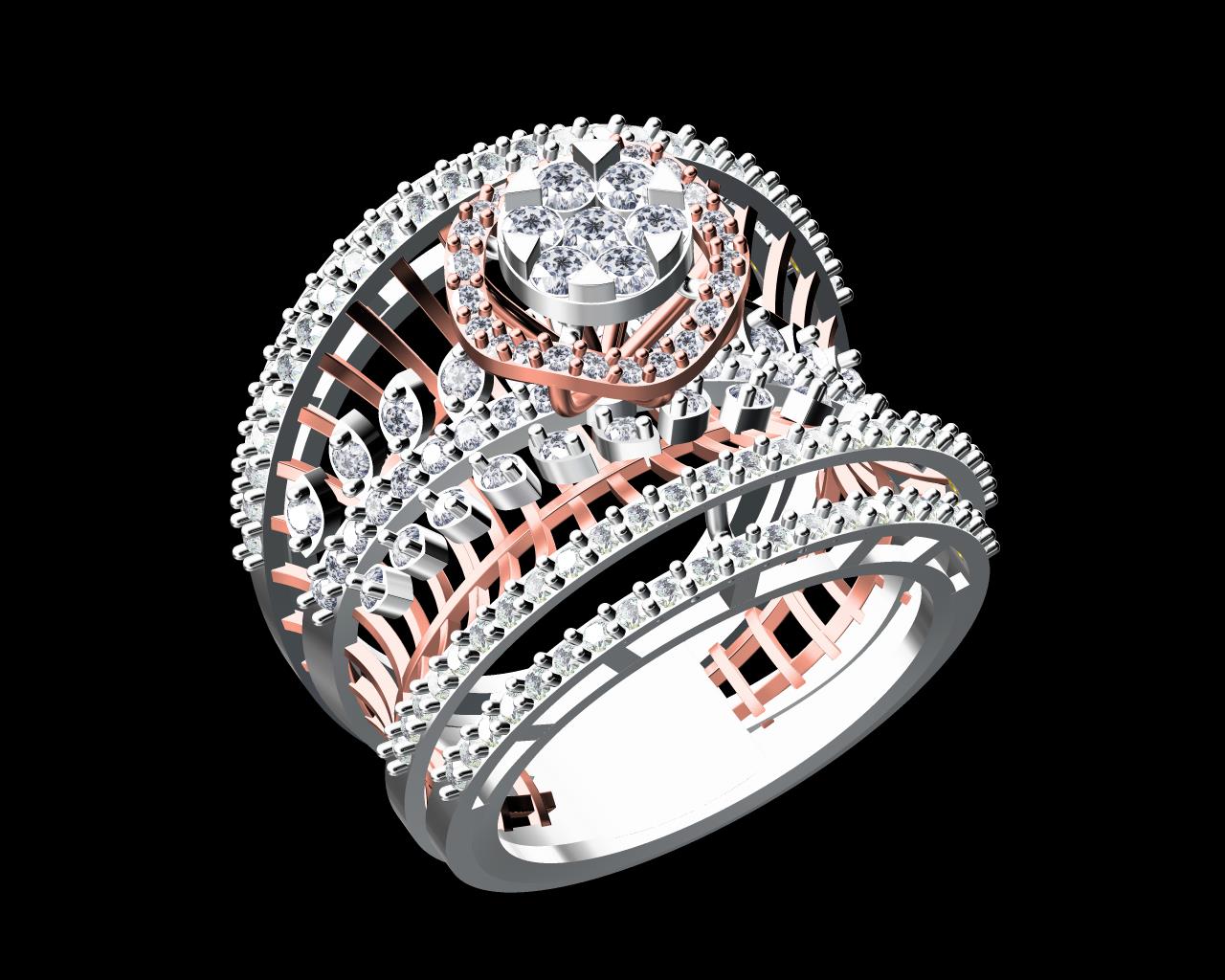AD18000 — Ladies Rings jewellery CAD design (JCD/STL) AD18000 — Ladies Rings jewellery CAD design (JCD/STL)