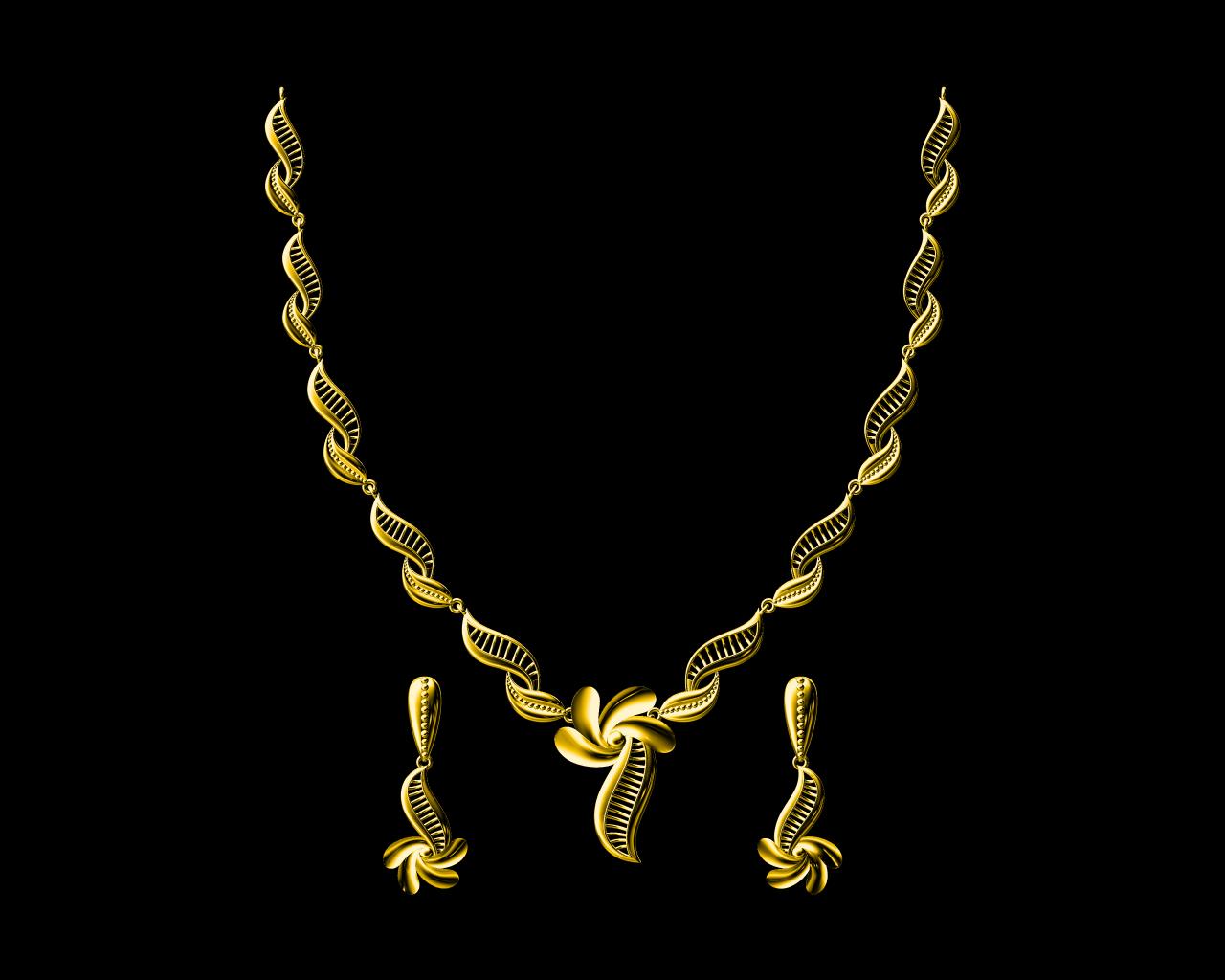 AD18018 — Necklace Sets jewellery CAD design (JCD/STL)